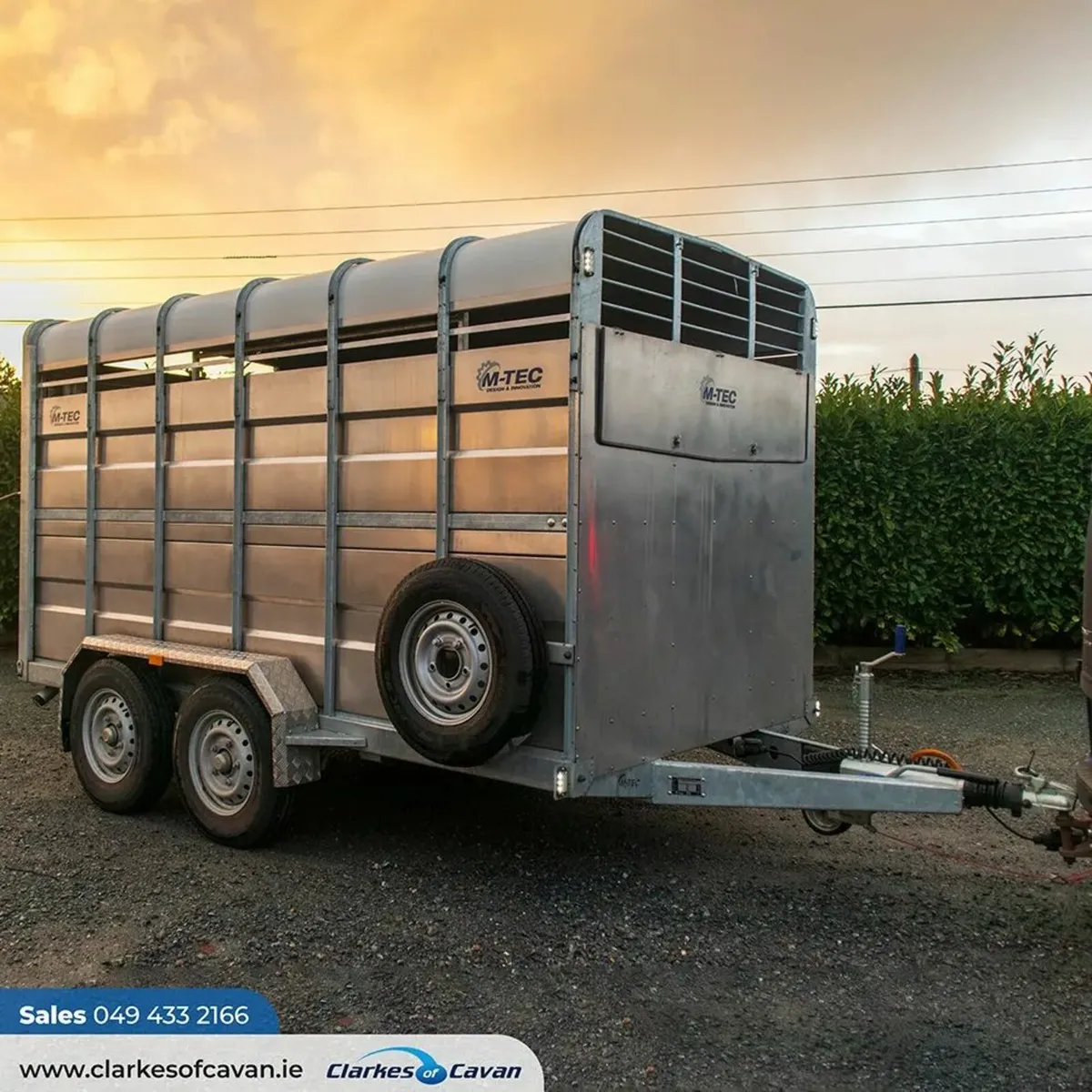 New M-Tec 12ft x 6ft Livestock Trailer - Image 2