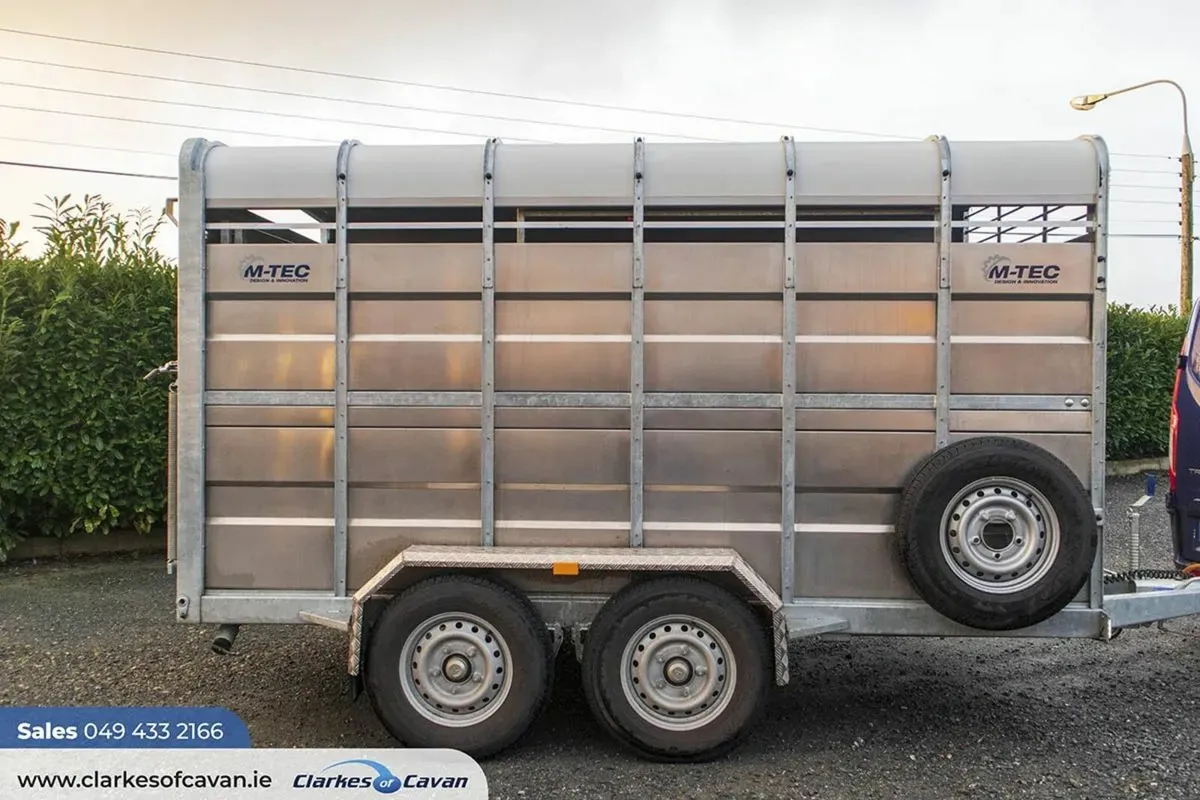 New M-Tec 12ft x 6ft Livestock Trailer - Image 3