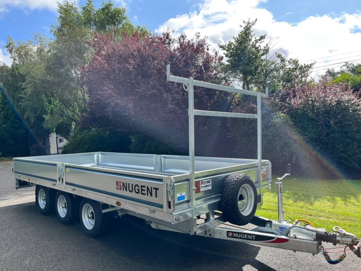 In Stock✅Nugent 16x6’7 Tri axle Dropside Trailer - Image 1