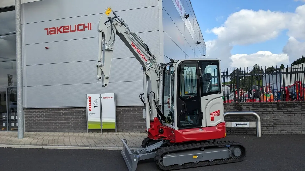 New Model Takeuchi TB335R 3.8 Ton