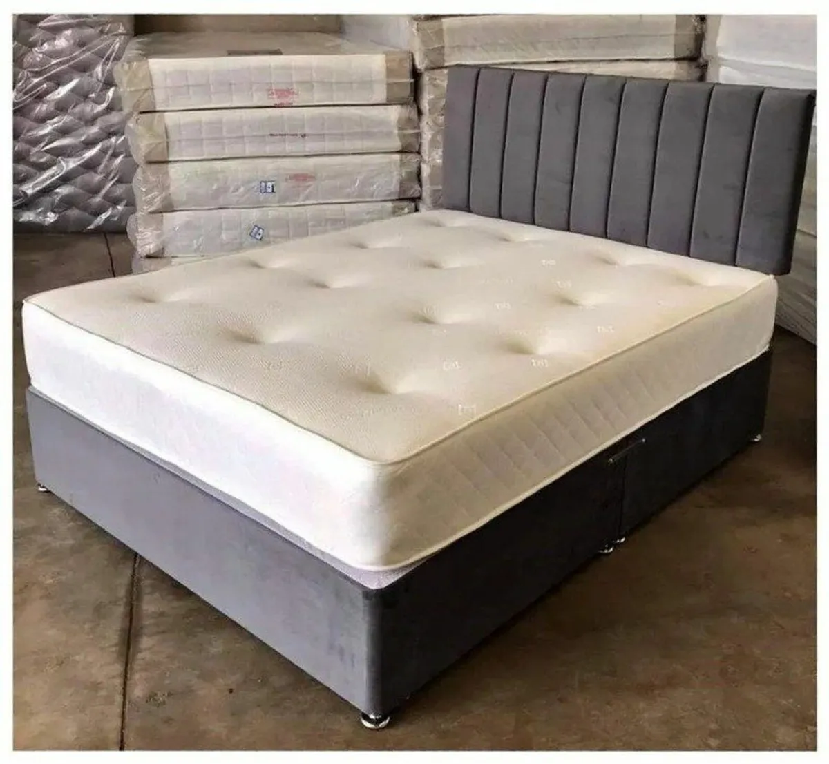Small Double Bed and Mattress - Image 1