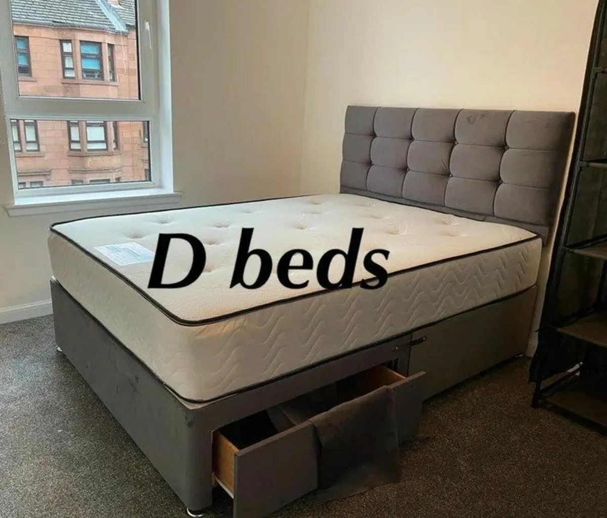 Small Double Bed and Mattress - Image 2