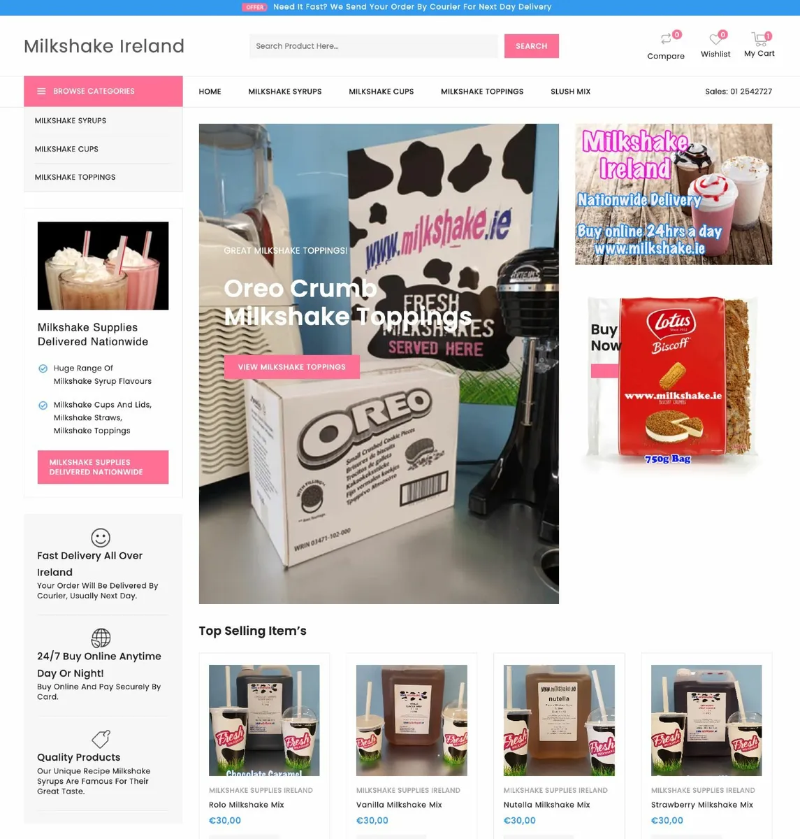 Milkshake Supplies - Galway Limerick Kerry Cork - Image 1