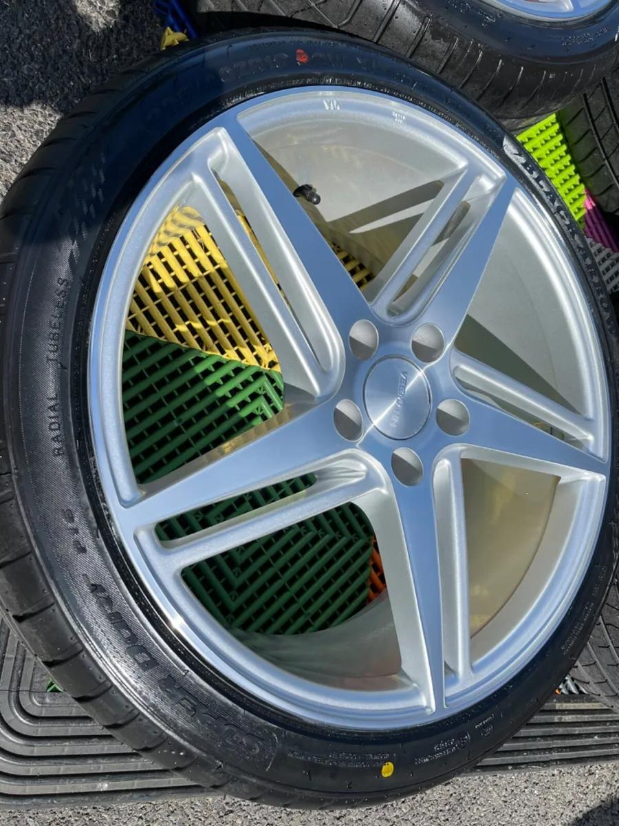 18” veemann vfs31 8.0” 5x112  alloys & tyres - Image 2