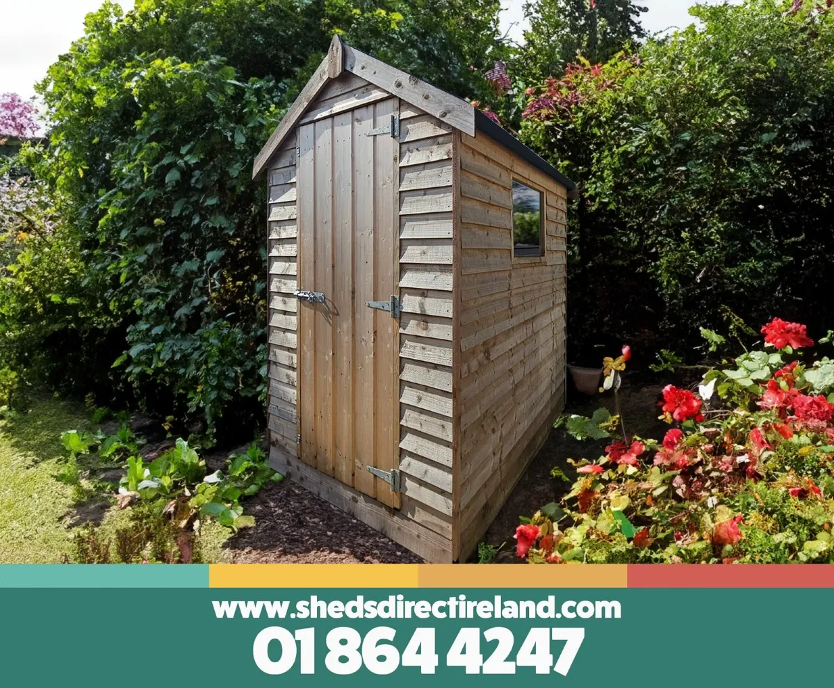 6ft x 4ft Rustic Shed. Made to order. Supplied and - Image 1