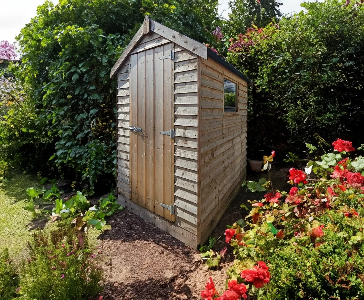 6ft x 4ft Rustic Shed. Made to order. Supplied and - Image 2