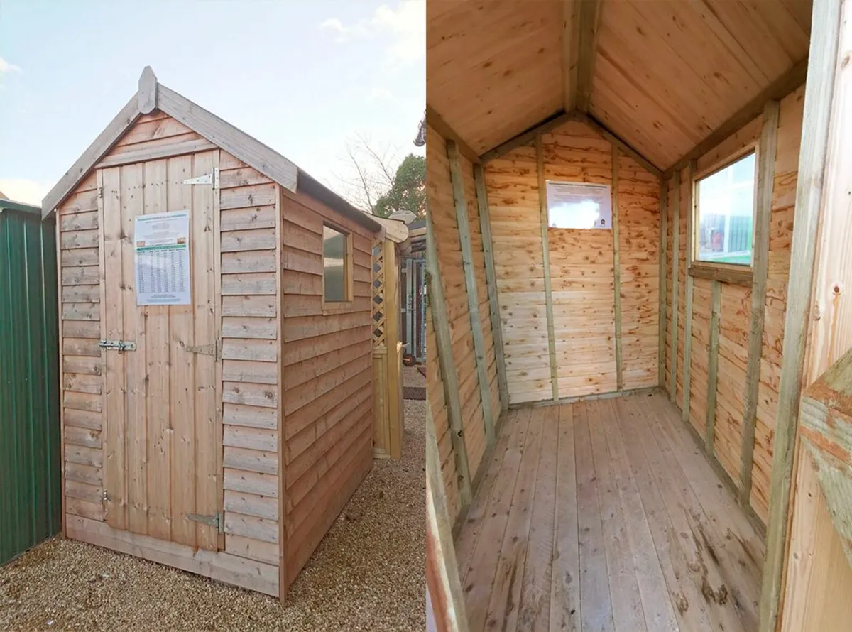 6ft x 4ft Rustic Shed. Made to order. Supplied and - Image 3