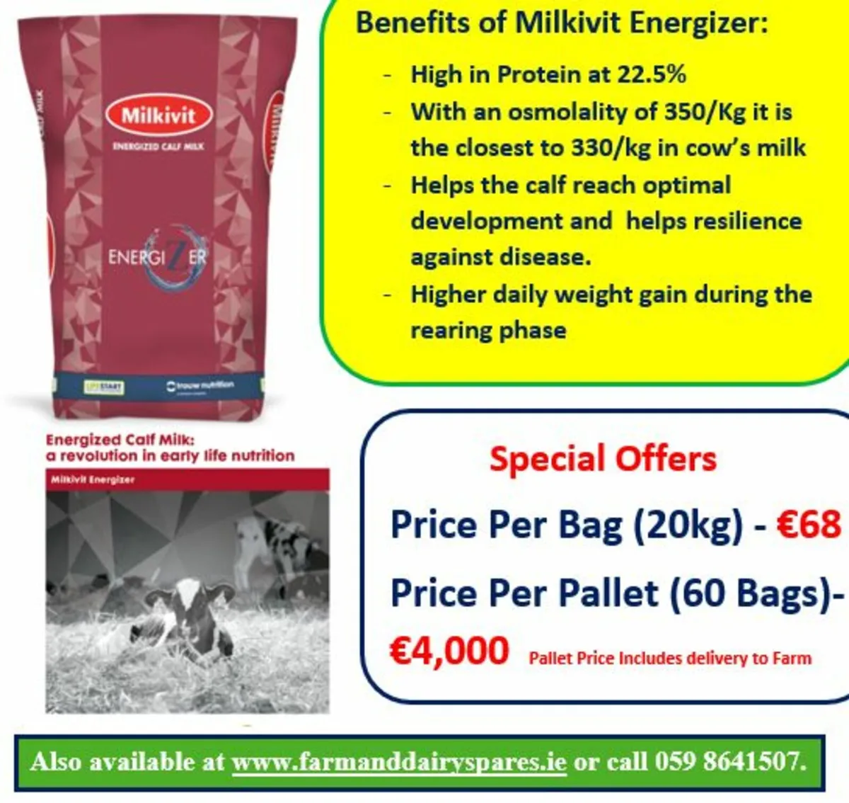 Milkivit Calf Milk Replacer for sale at FDS