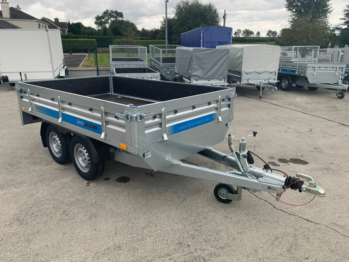 9 x 5 Twin Axle Dropside Trailer Braked