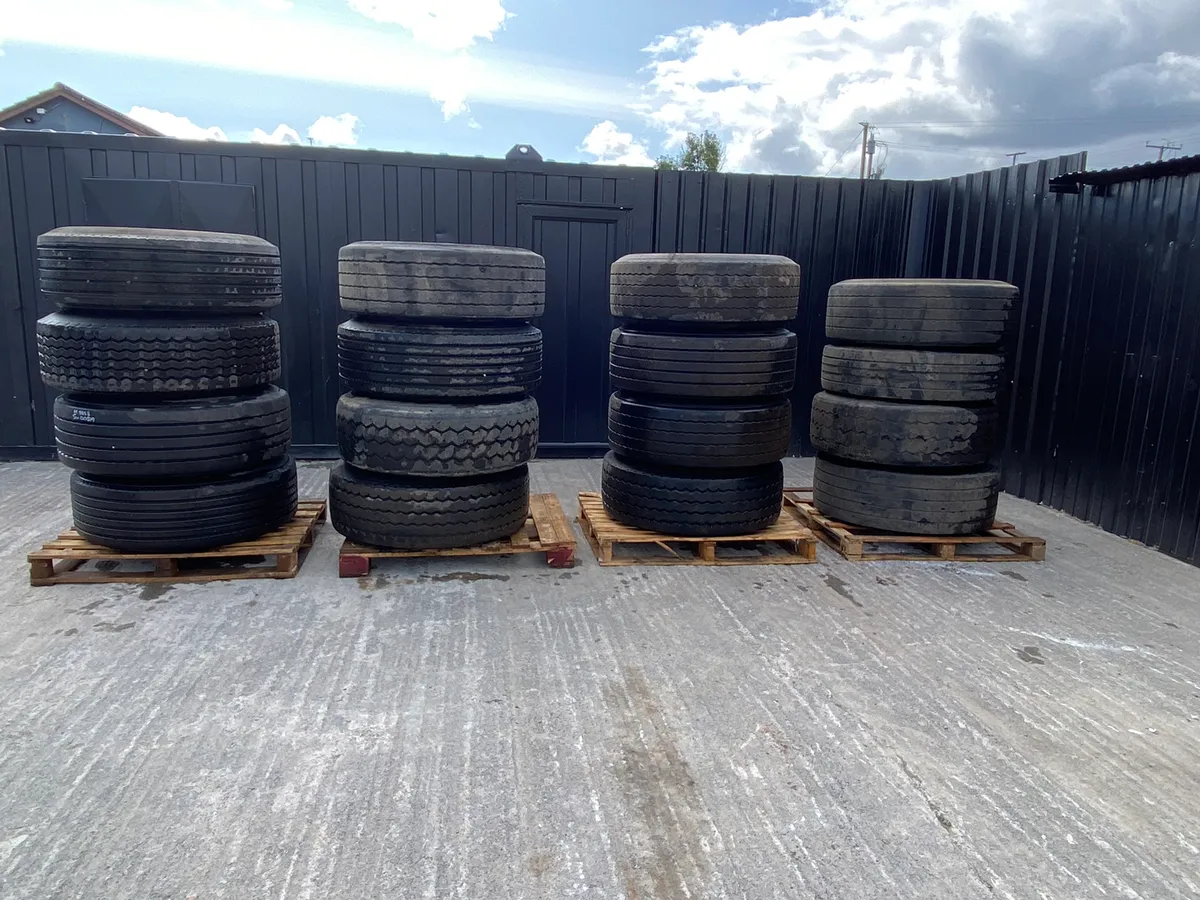 Choice of Sixteen Super Single Wheels and Tyres - Image 1