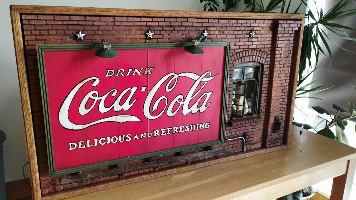 Coca cola rare billboard sign
