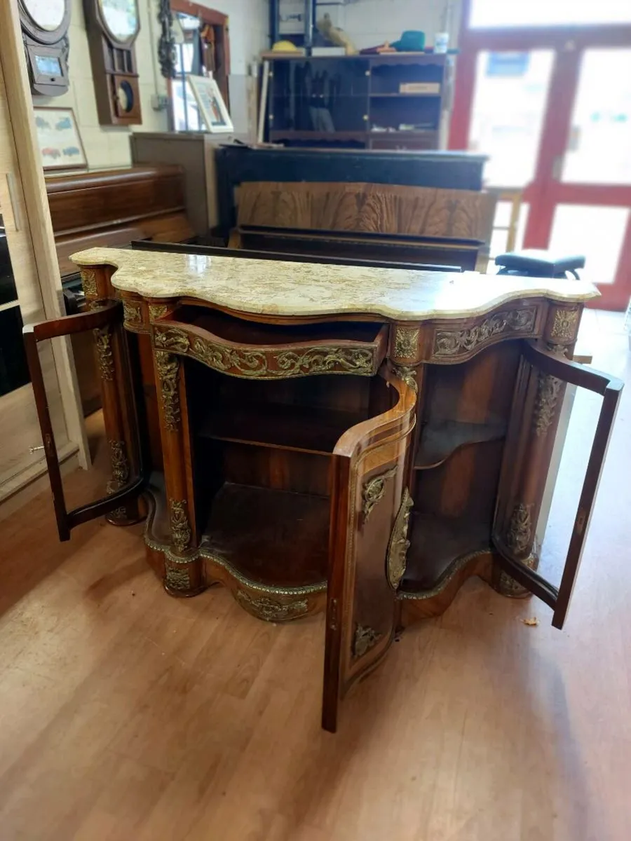 Victorian credenza marble units - Image 2