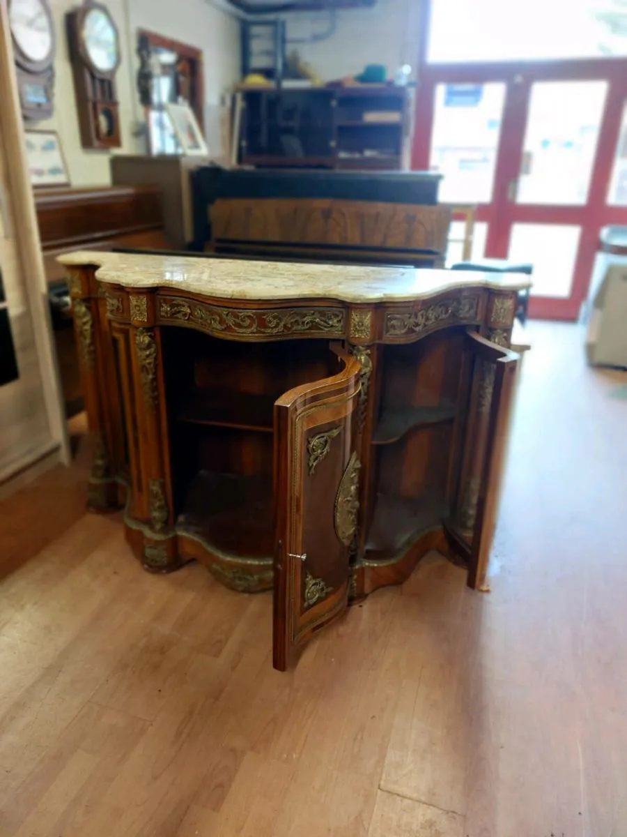 Victorian credenza marble units - Image 3