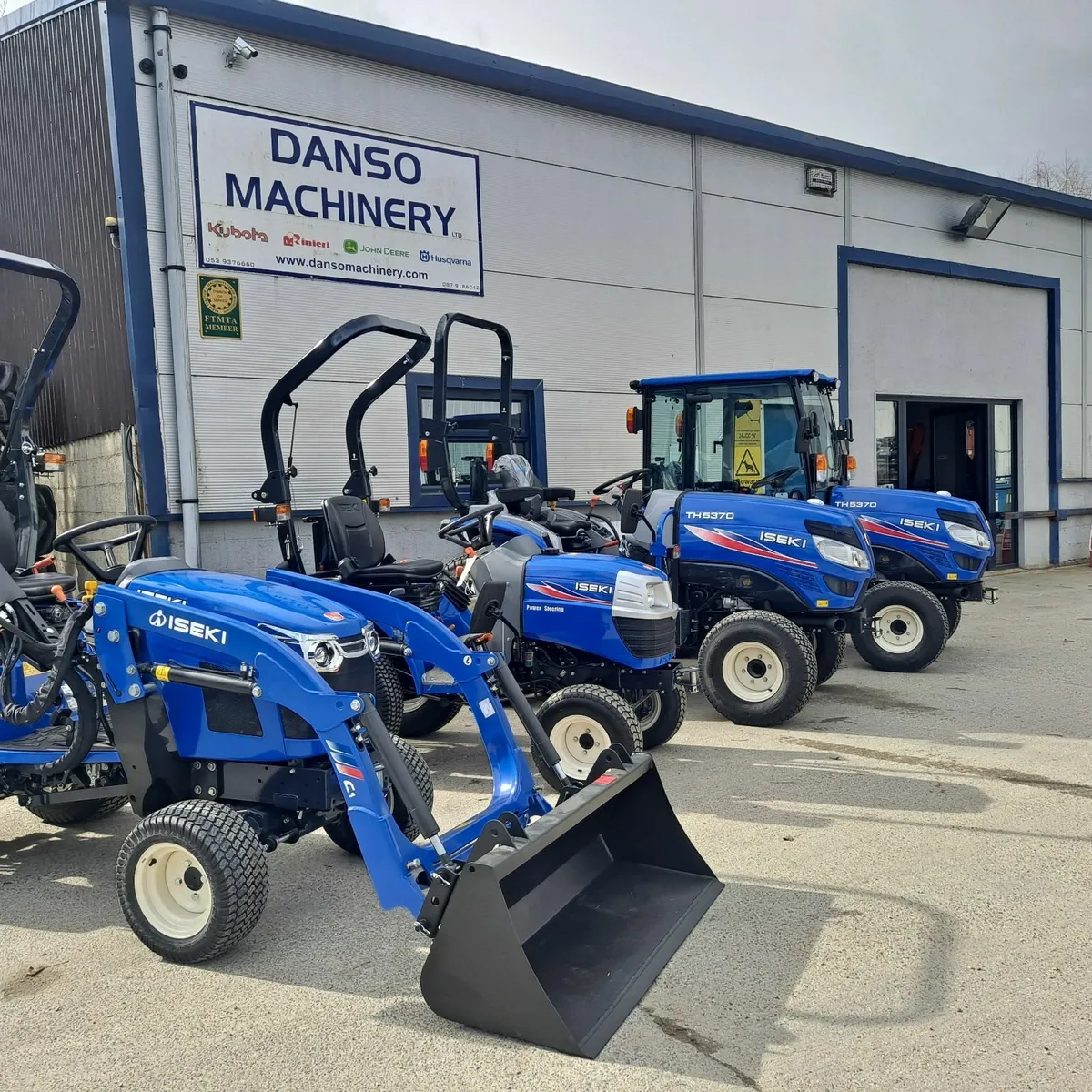 Iseki compact tractors and lawnmowes