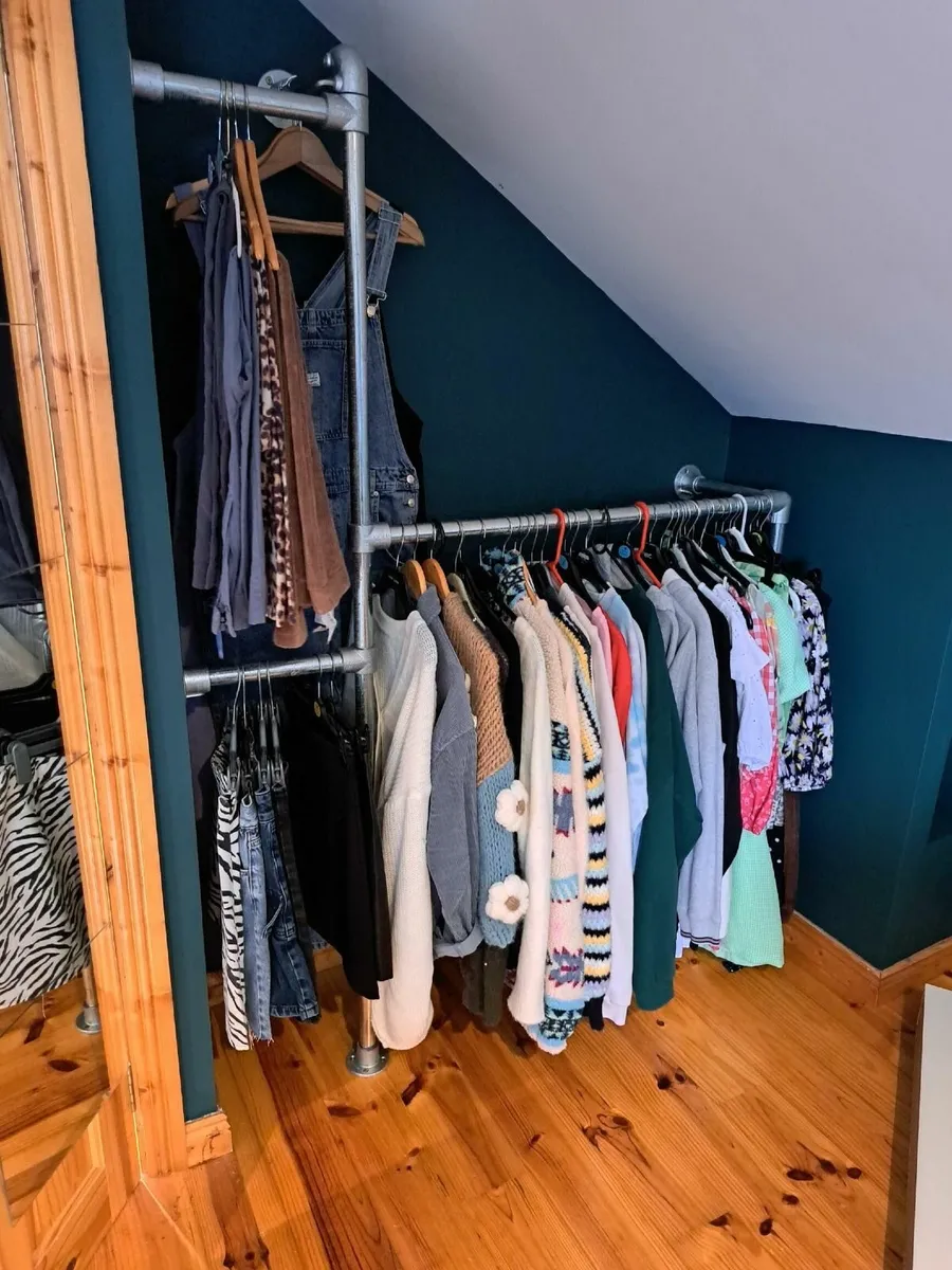 Custom  Steel Clothes Rails - Easy Install - Image 2