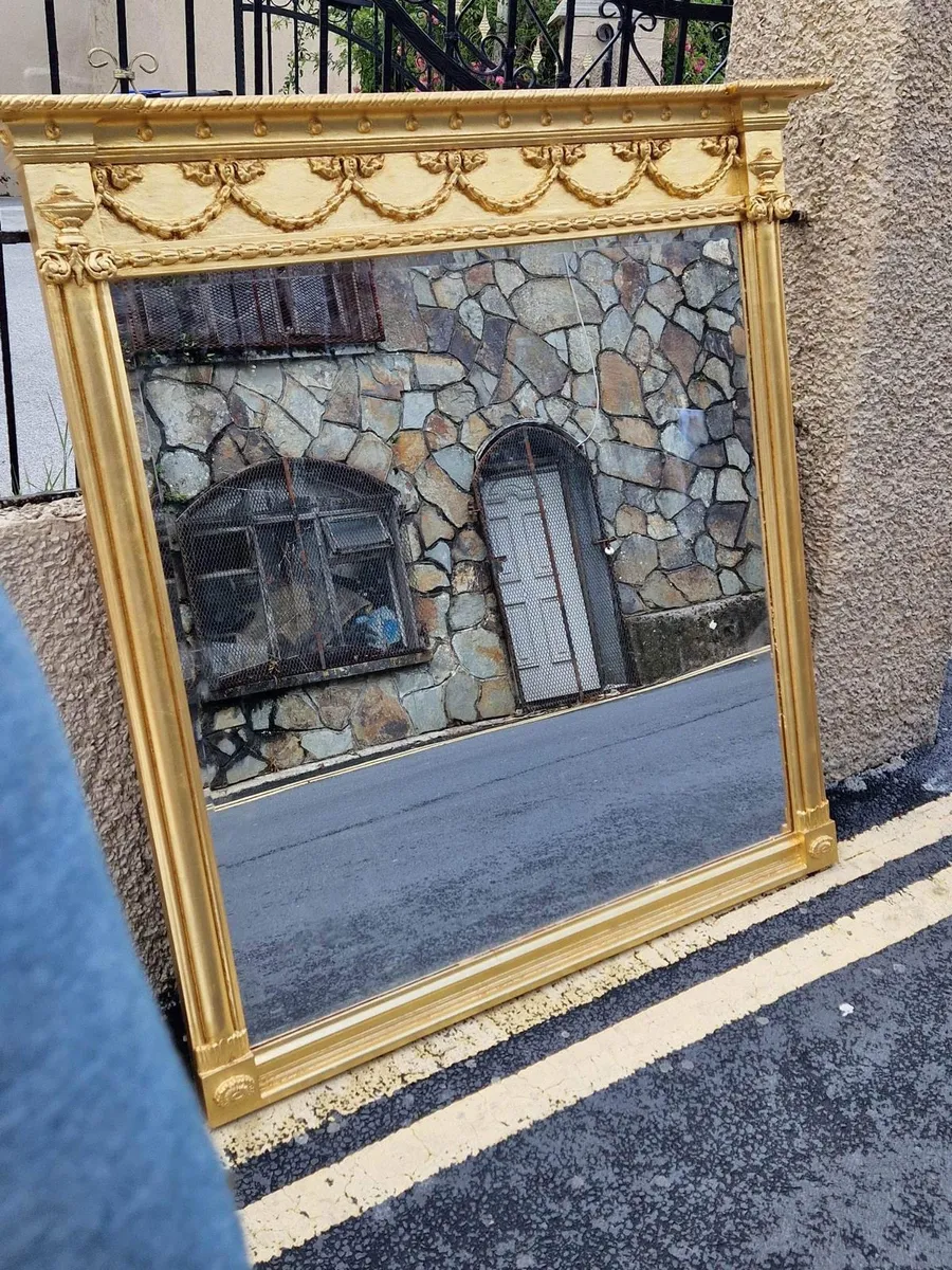 French gilt OVERMANTEL mirrors - Image 2