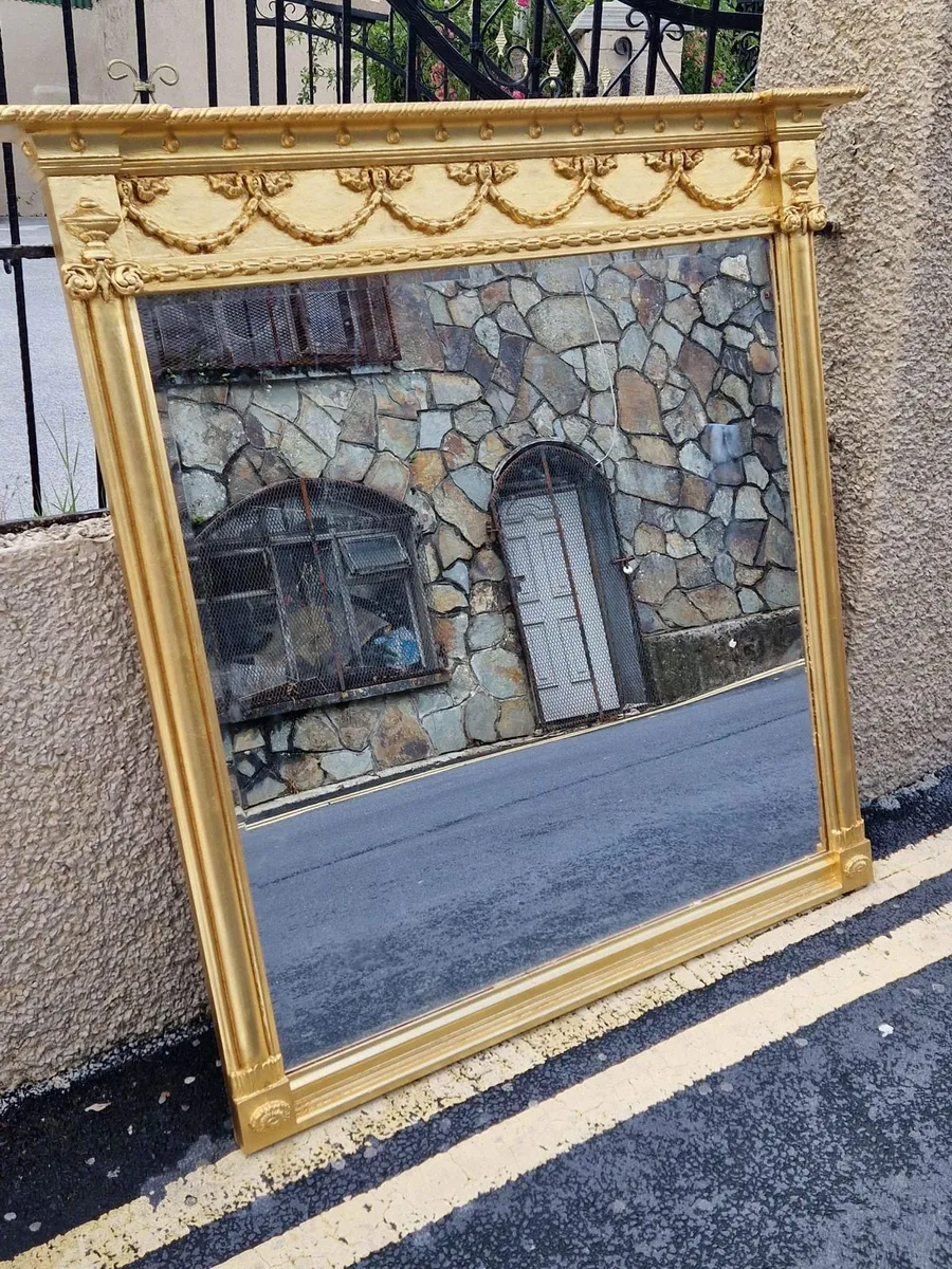 French gilt OVERMANTEL mirrors - Image 1