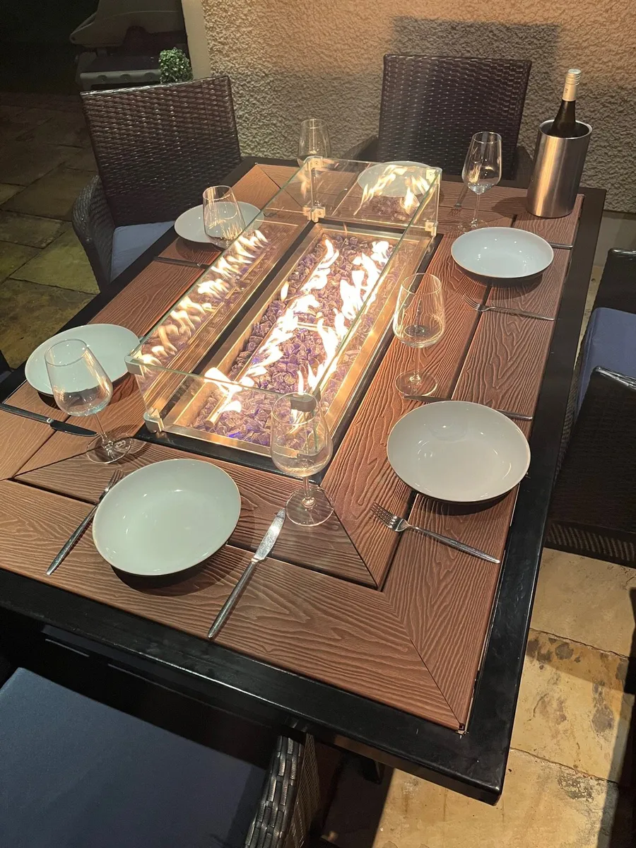 Firepit table set