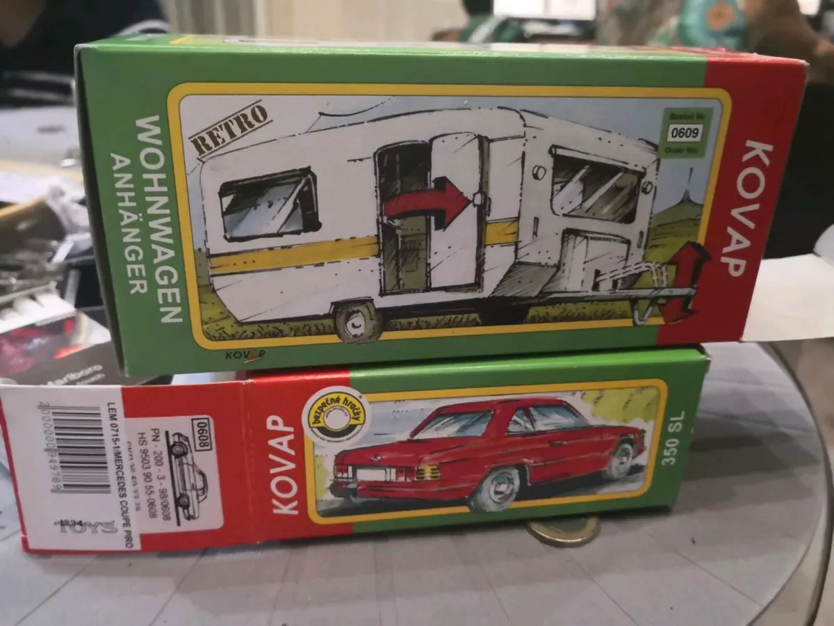 Model Kovap Mercedes sl and caravan 1/43 - Image 4