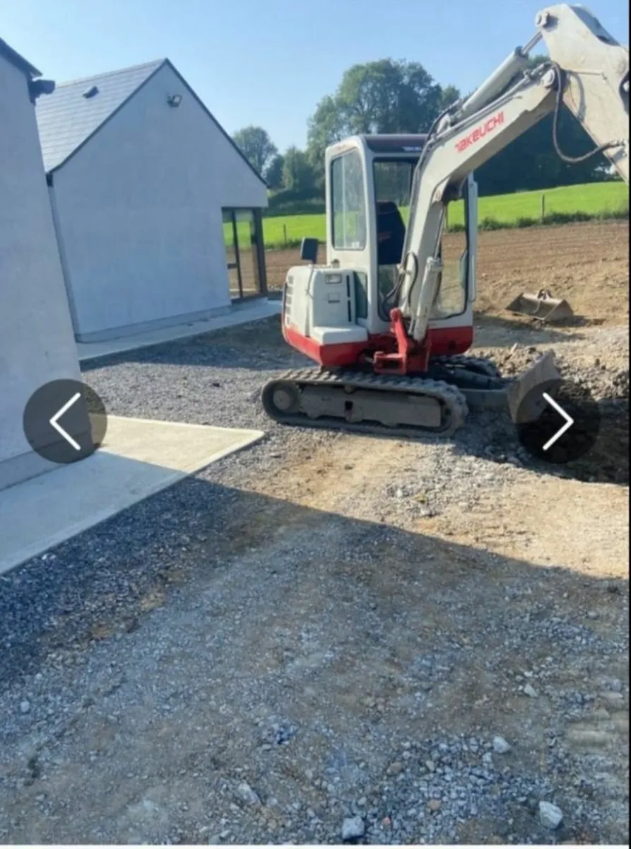 Mini-digger and driver for hire