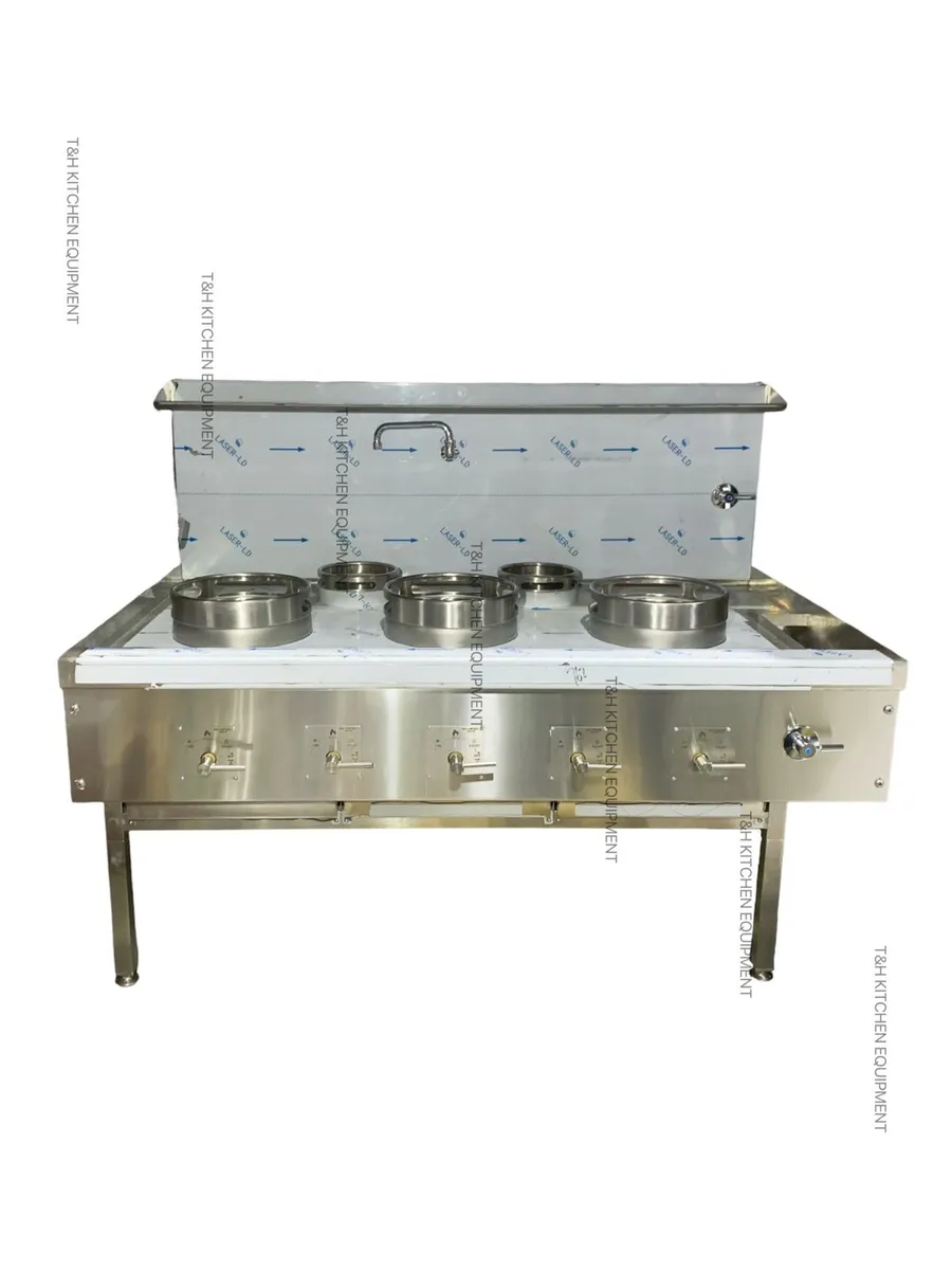 5/4/3/2/1 Burner Wok Cooker Cooking Station Asian - Image 3