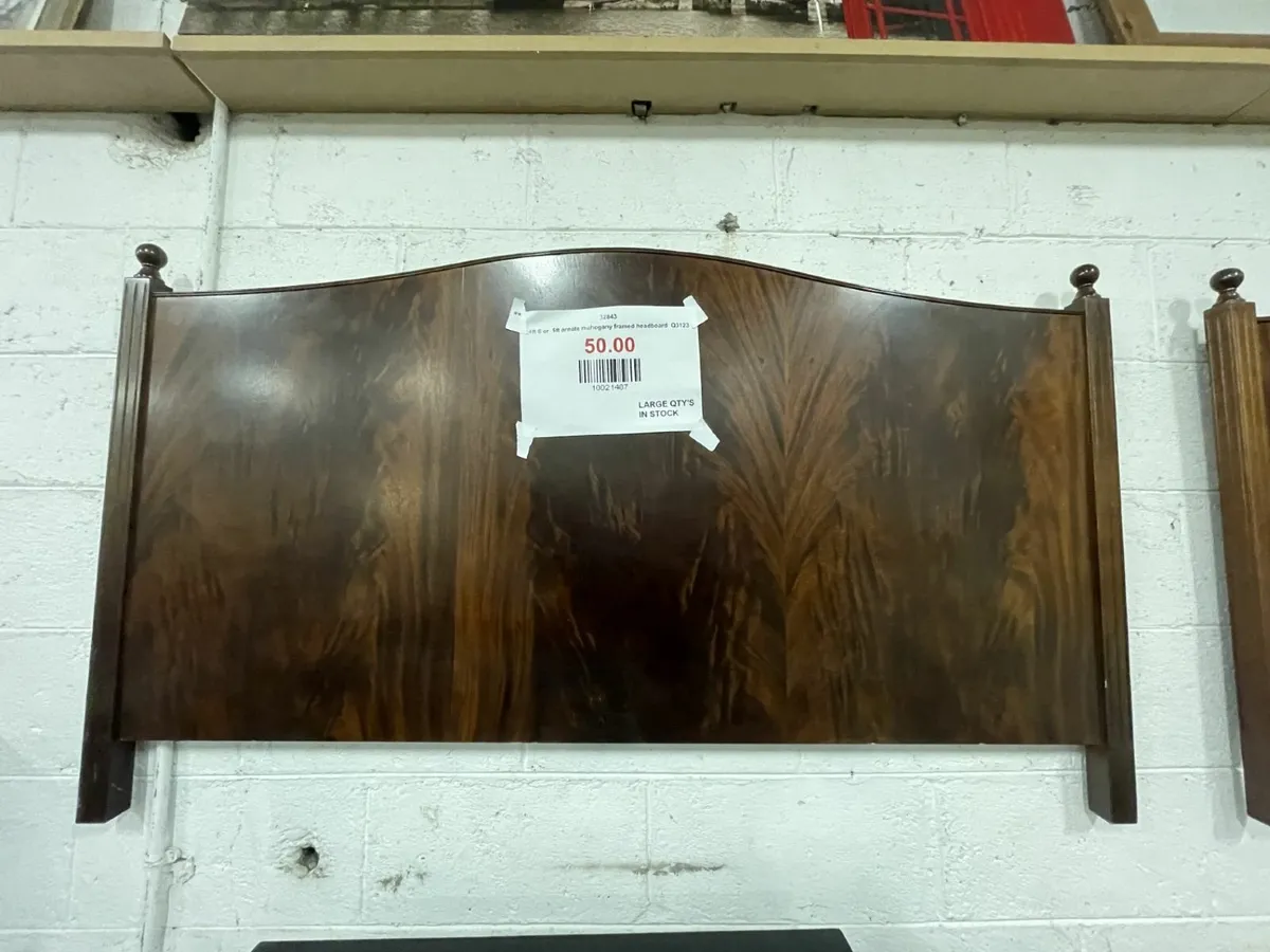 SECOND HAND ORNATE MAHOGANY HEADBOARDS CJM for sale in Co. Cork for €