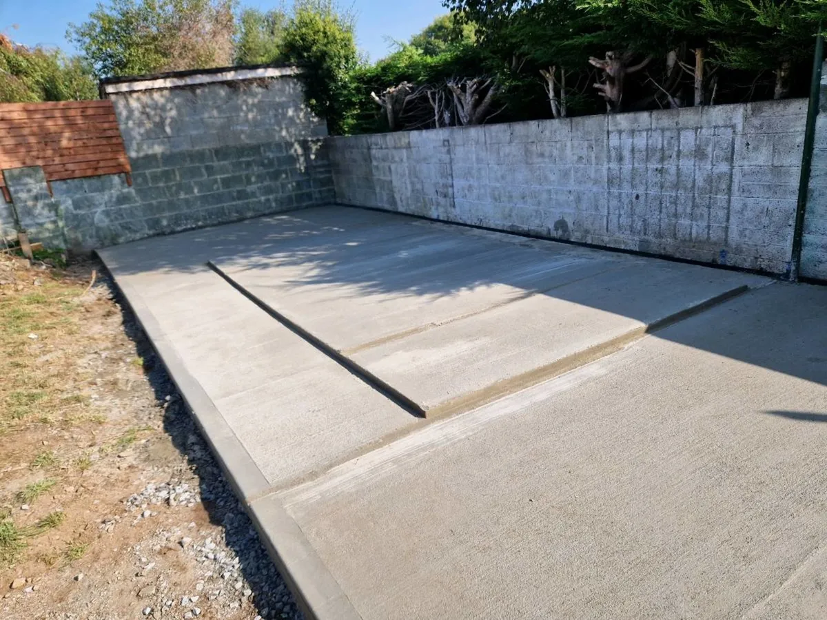 Concrete bases from €150 per meter sq also patios