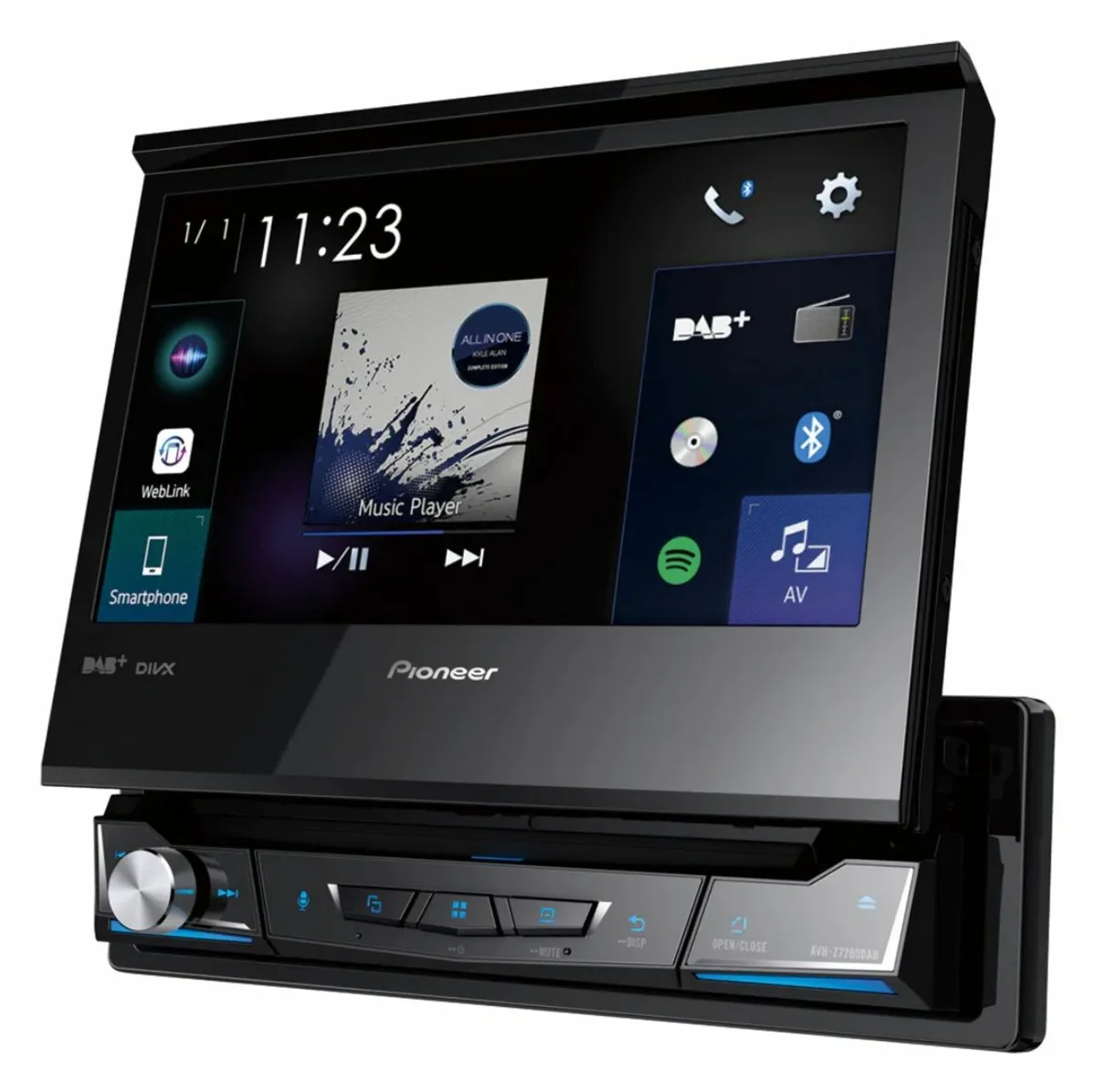 Pioneer Flip Out App Radio CarPlay AndroidAuto - Image 2