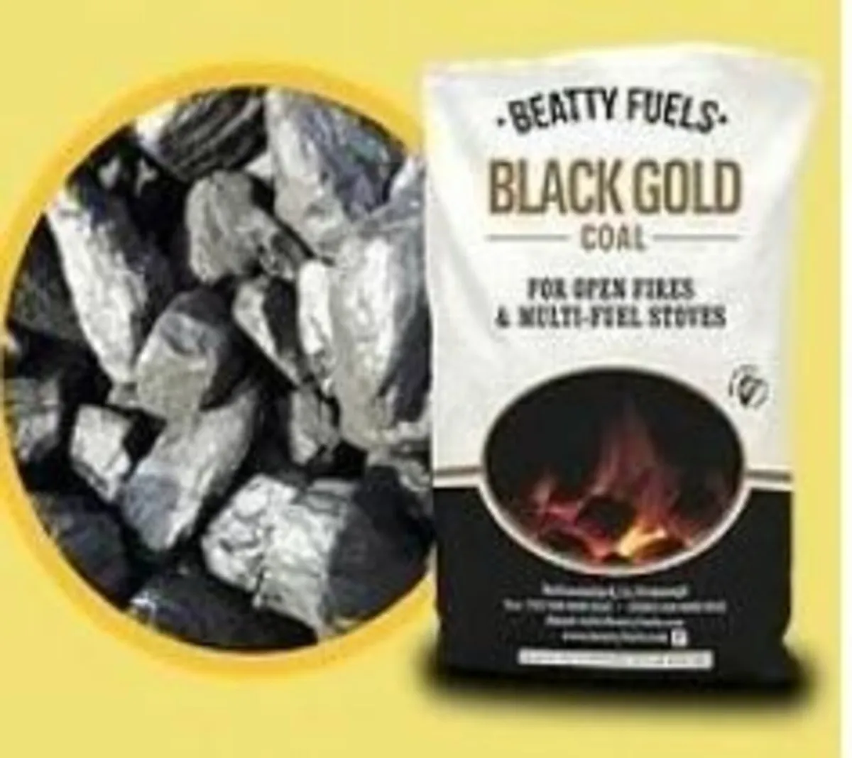 1 Tonne Household Black Gold Coal