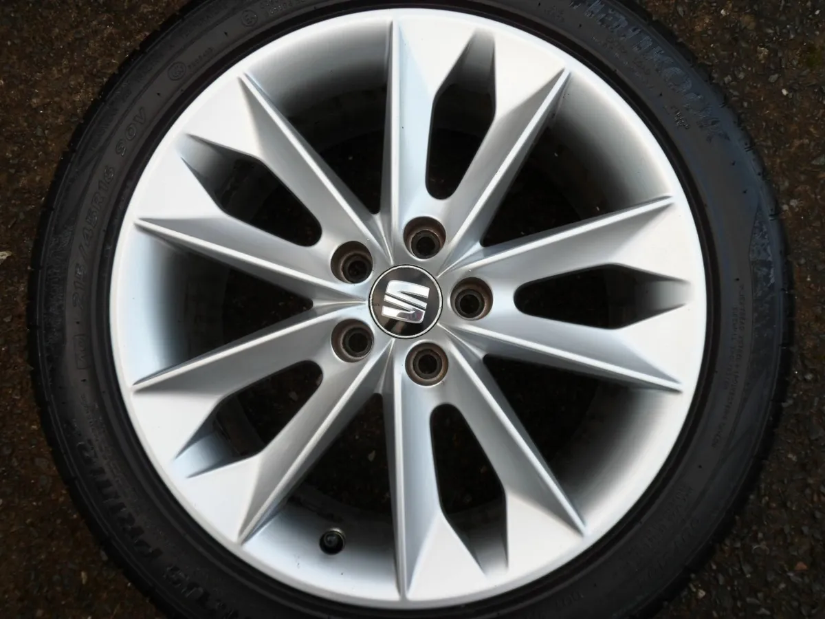 16' GENUINE SEAT VW CADDY VAN ALLOY WHEELS & TYRES