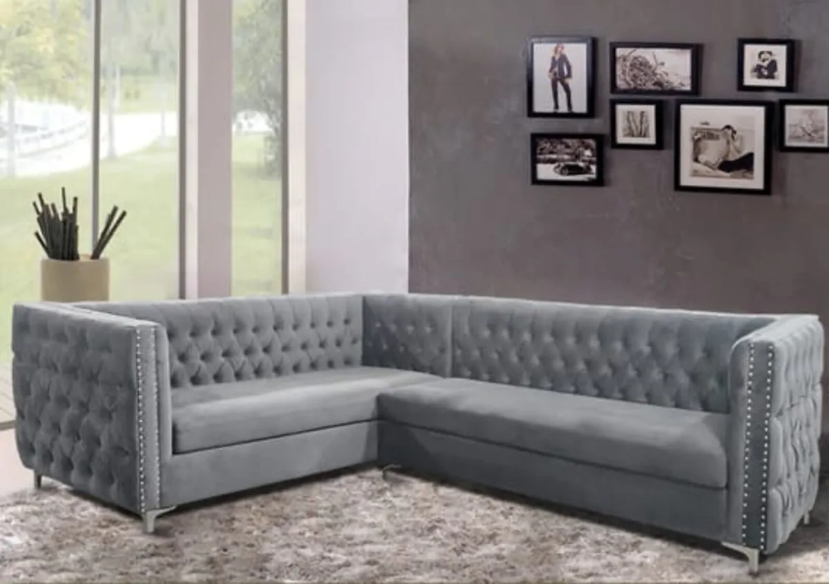 New Grey Corner Sofa