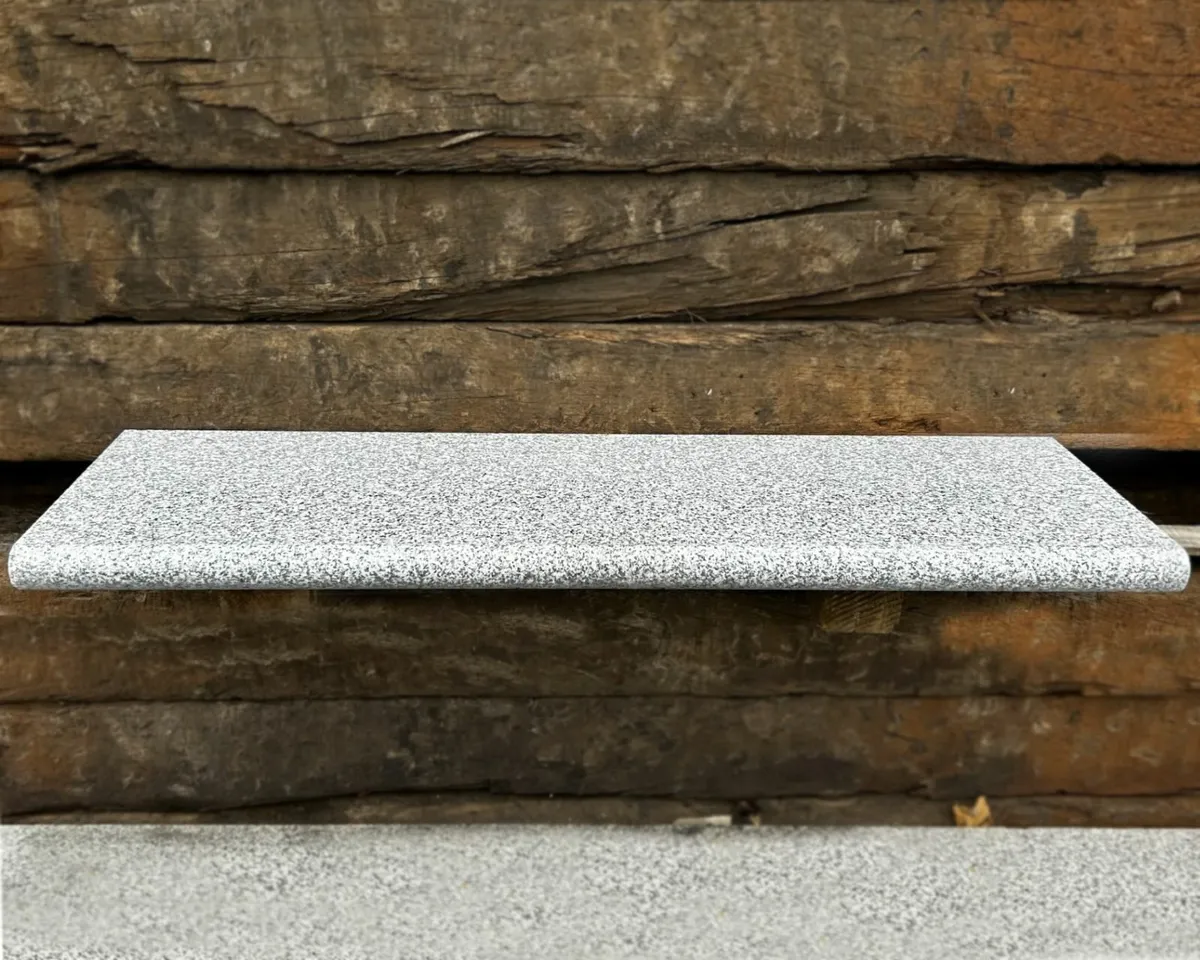 Silver Granite Wall Capping with Bullnose - Image 1