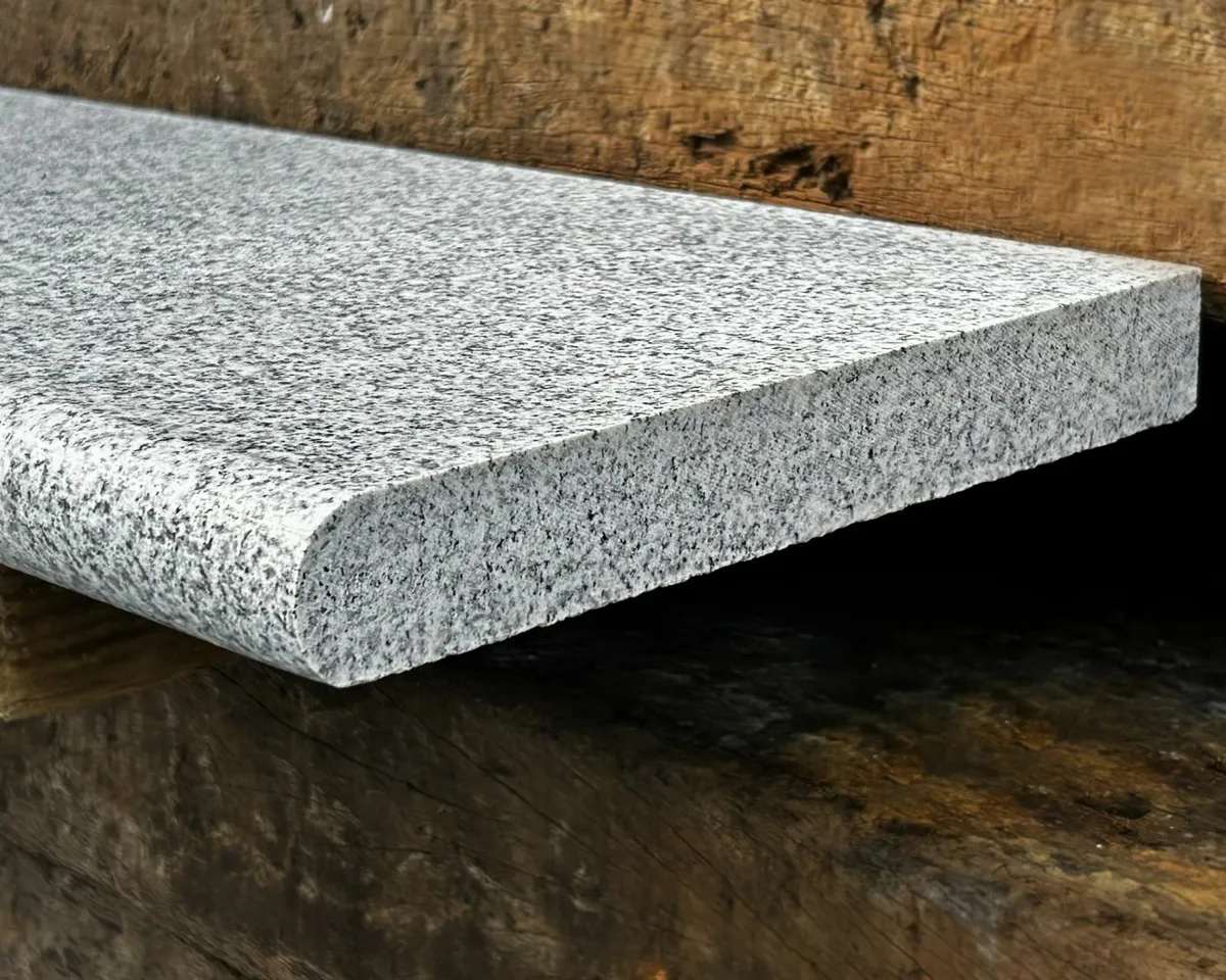 Silver Granite Wall Capping with Bullnose - Image 2