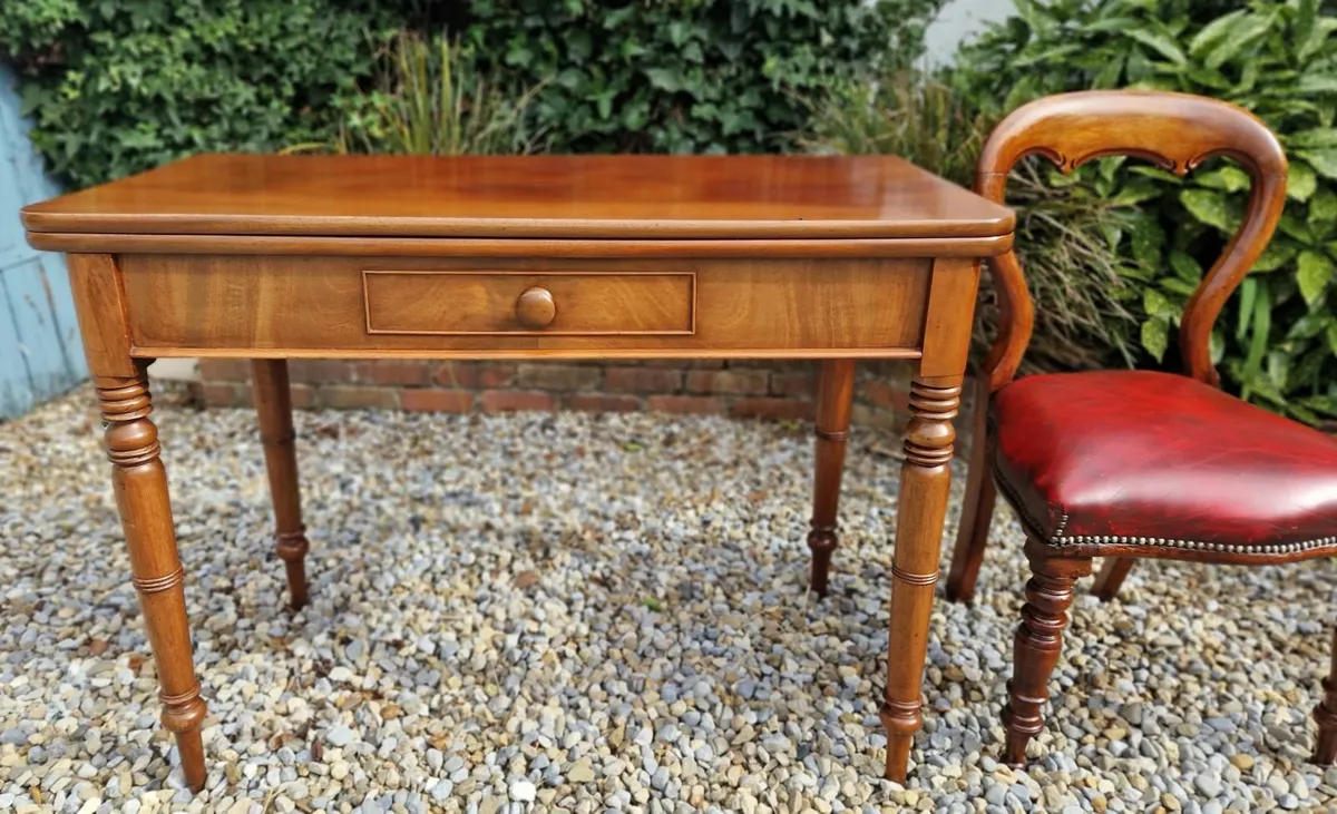 Victorian Mahogany Tea Table- Circa 1870 - Image 1