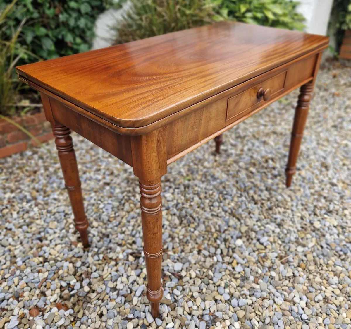 Victorian Mahogany Tea Table- Circa 1870 - Image 2