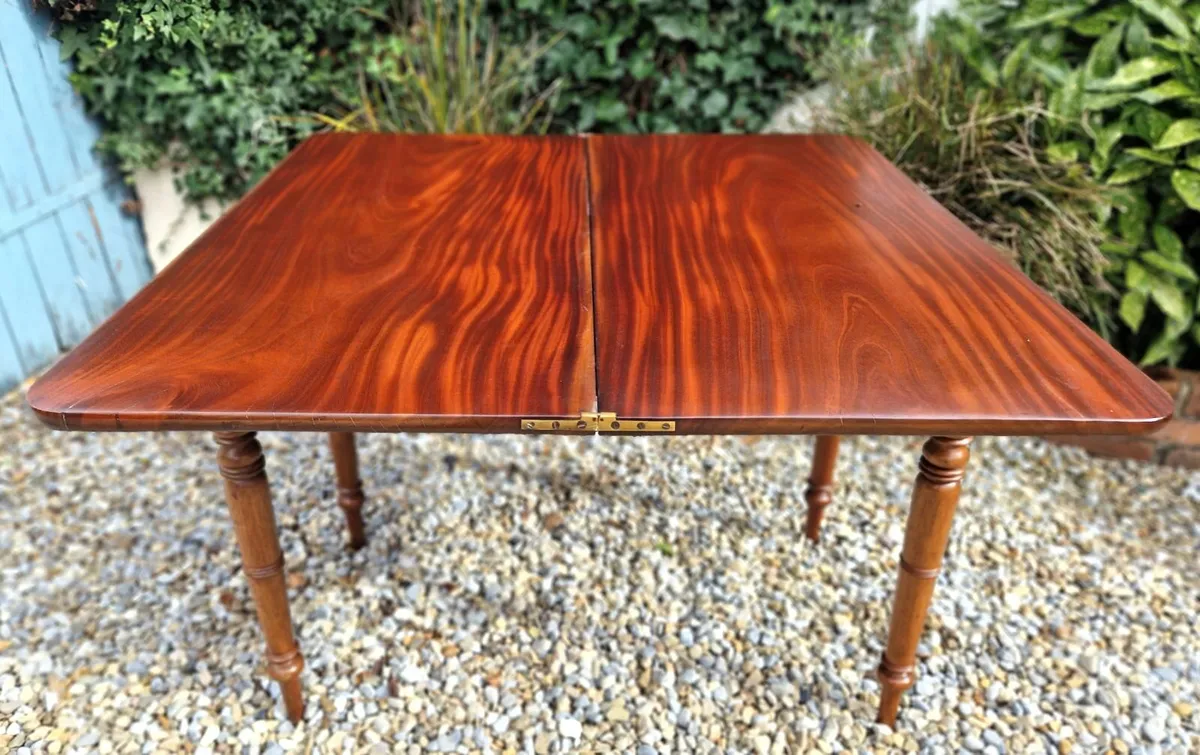 Victorian Mahogany Tea Table- Circa 1870 - Image 4