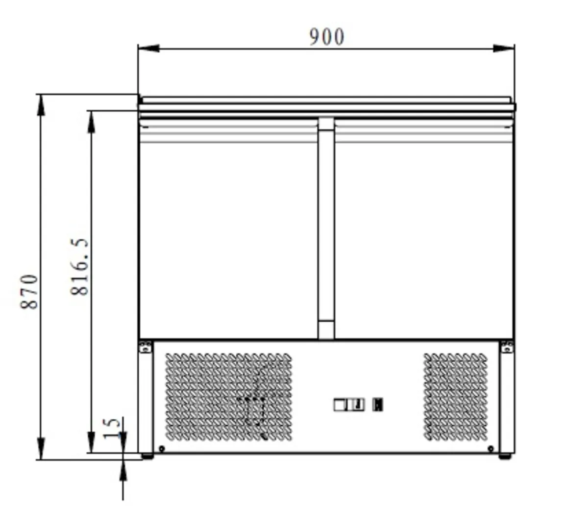 2 Door Preparation Fridge - Image 4