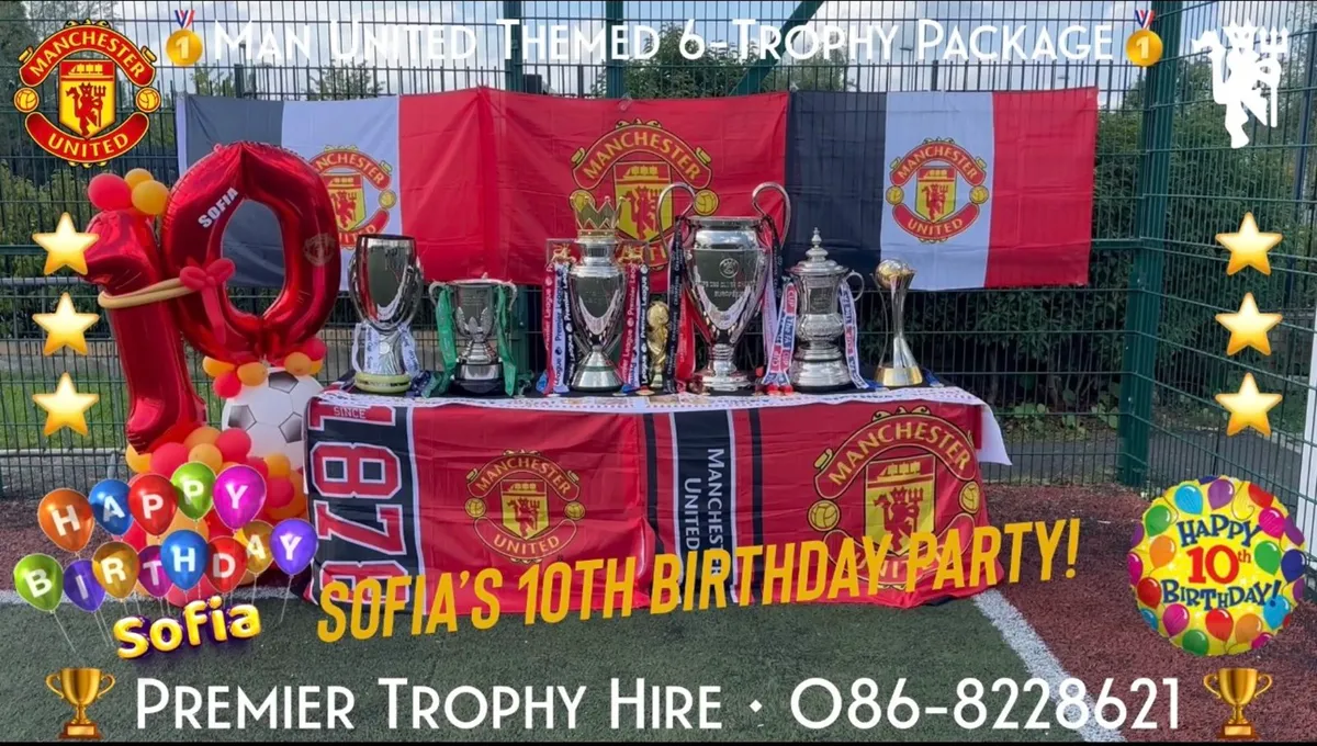 MANCHESTER UNITED FC THEMED PARTY PACKAGES