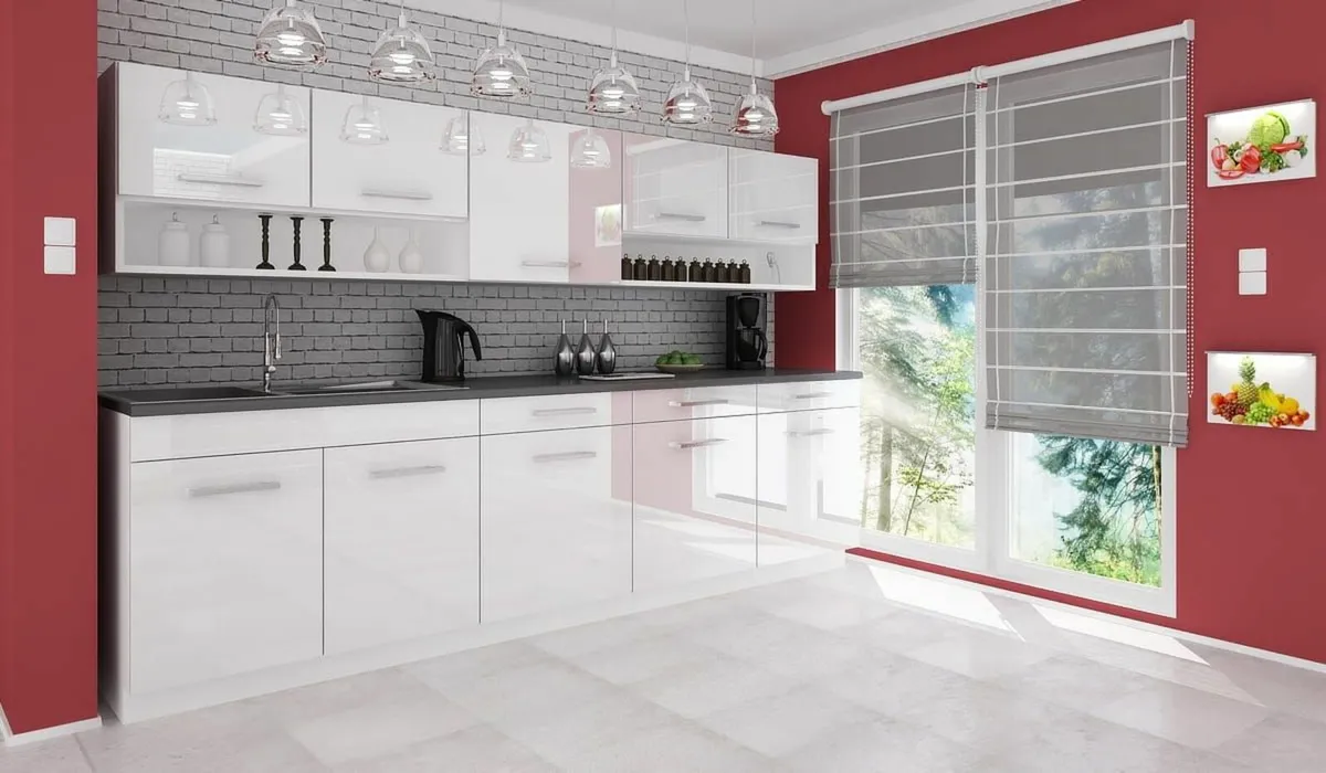 Kitchen for sale-White high gloss 2.6m - Image 1