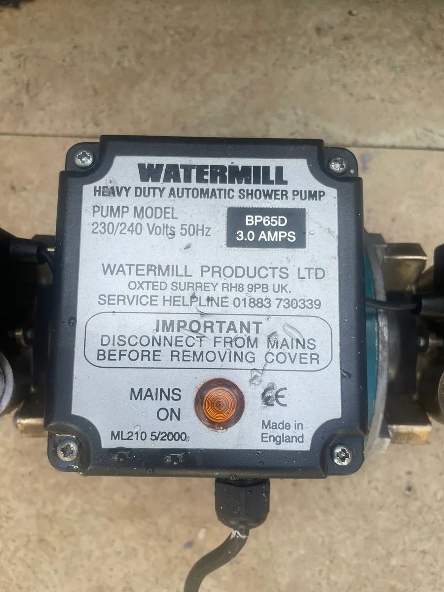 Water/shower/booster pumps. - Image 1