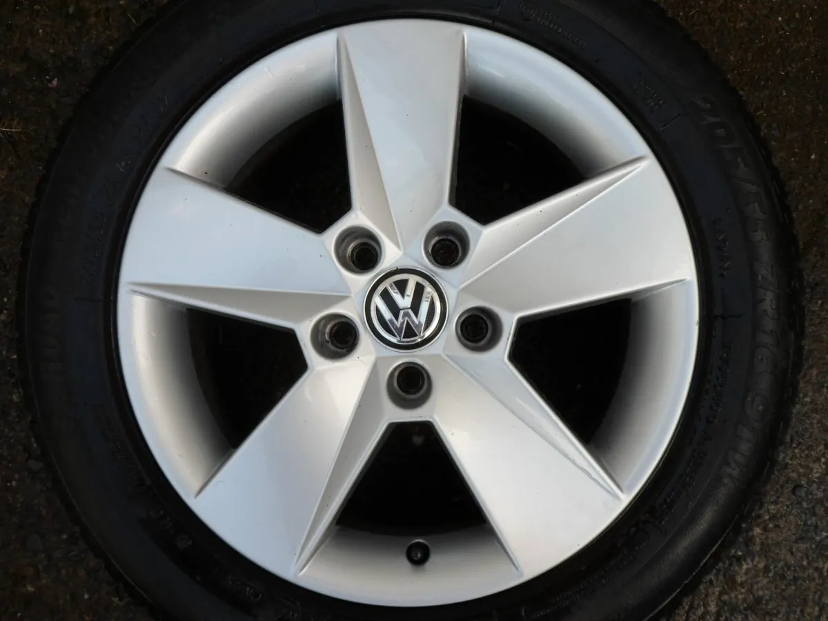 16' GENUINE SKODA VW CADDY ALLOY WHEELS & TYRES