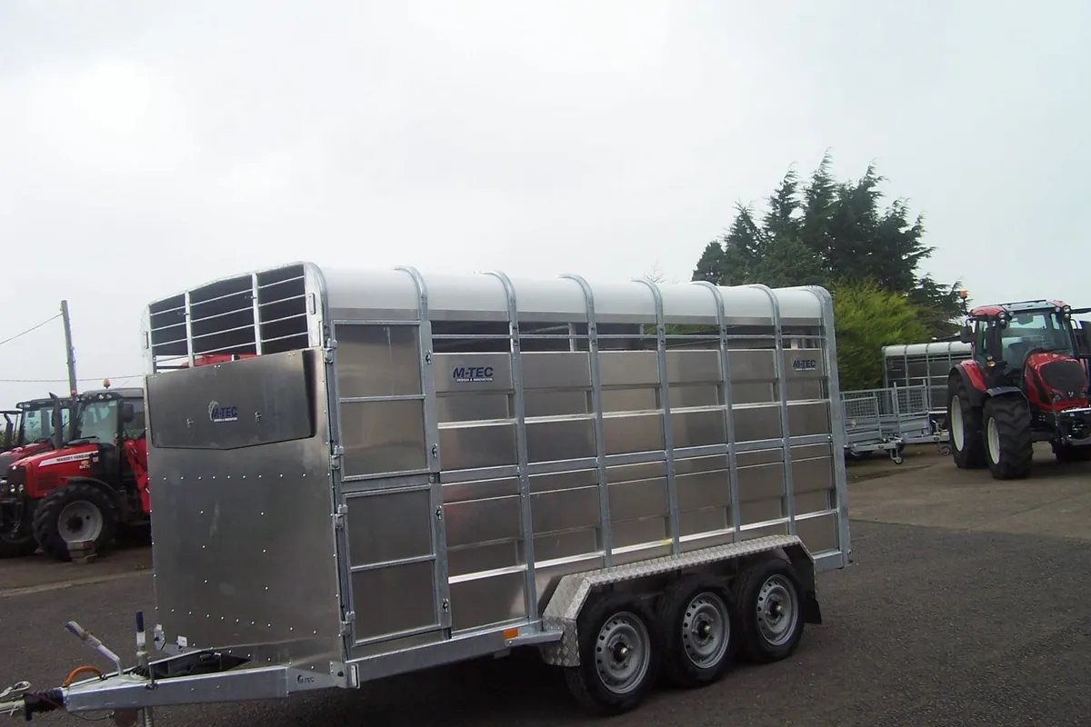 New M-TEC 14FT X 6FT Tri Axle Trailer. - Image 3