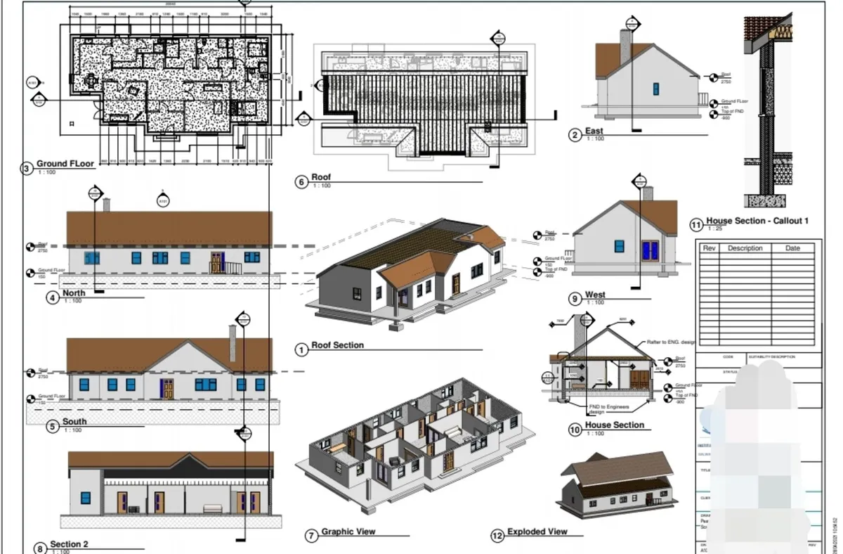 3D Building Floor Plans and Drawings