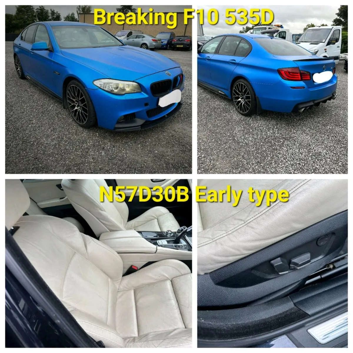 2011 BMW F10 535D Twin Turbo Breaking N57D30B - Image 2