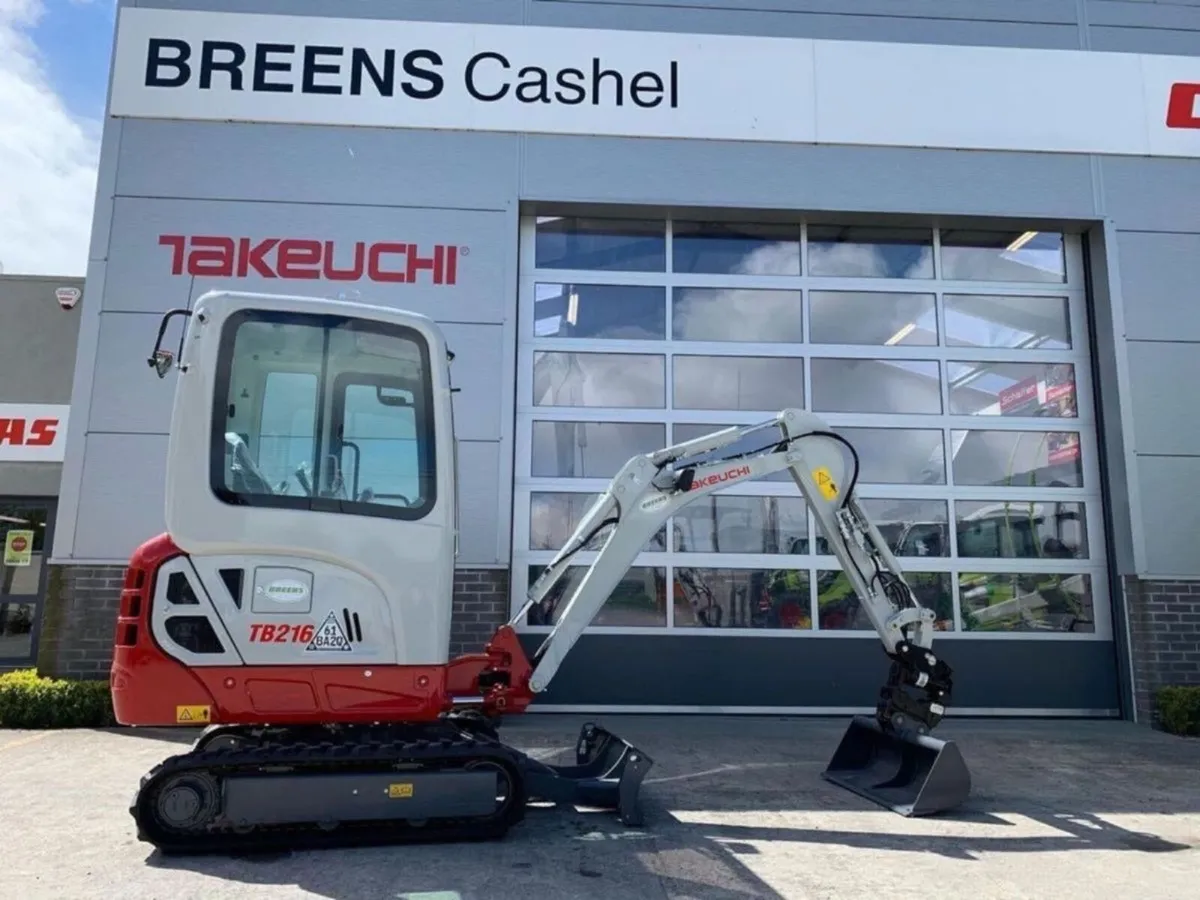 New Takeuchi TB216 - Own For just €93 per Week - Image 1