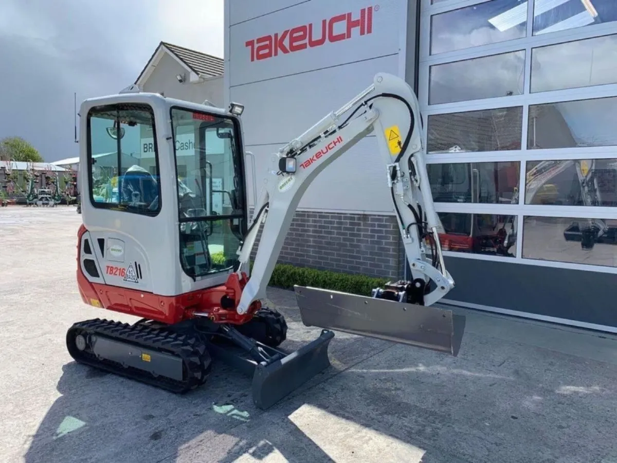 New Takeuchi TB216 - Own For just €93 per Week - Image 2