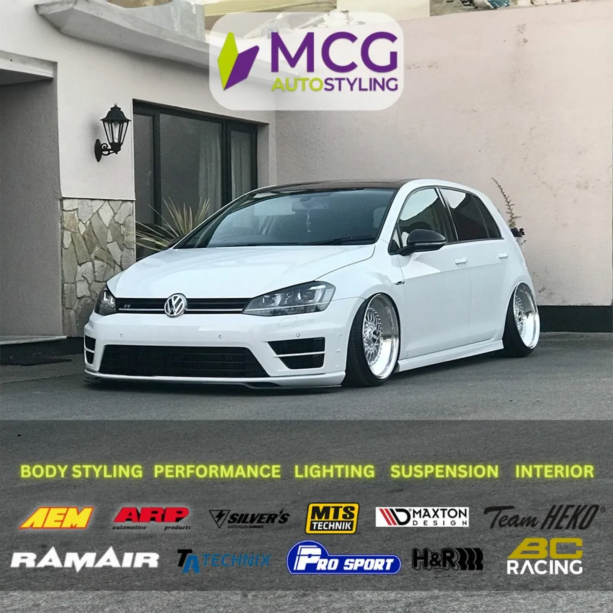  for VW Golf MK 7 GTI 7 GTI Golf MK7 GTI Sedan Rear Bumper  Diffuser Logo Spoiler Splitter Accessory : Automotive