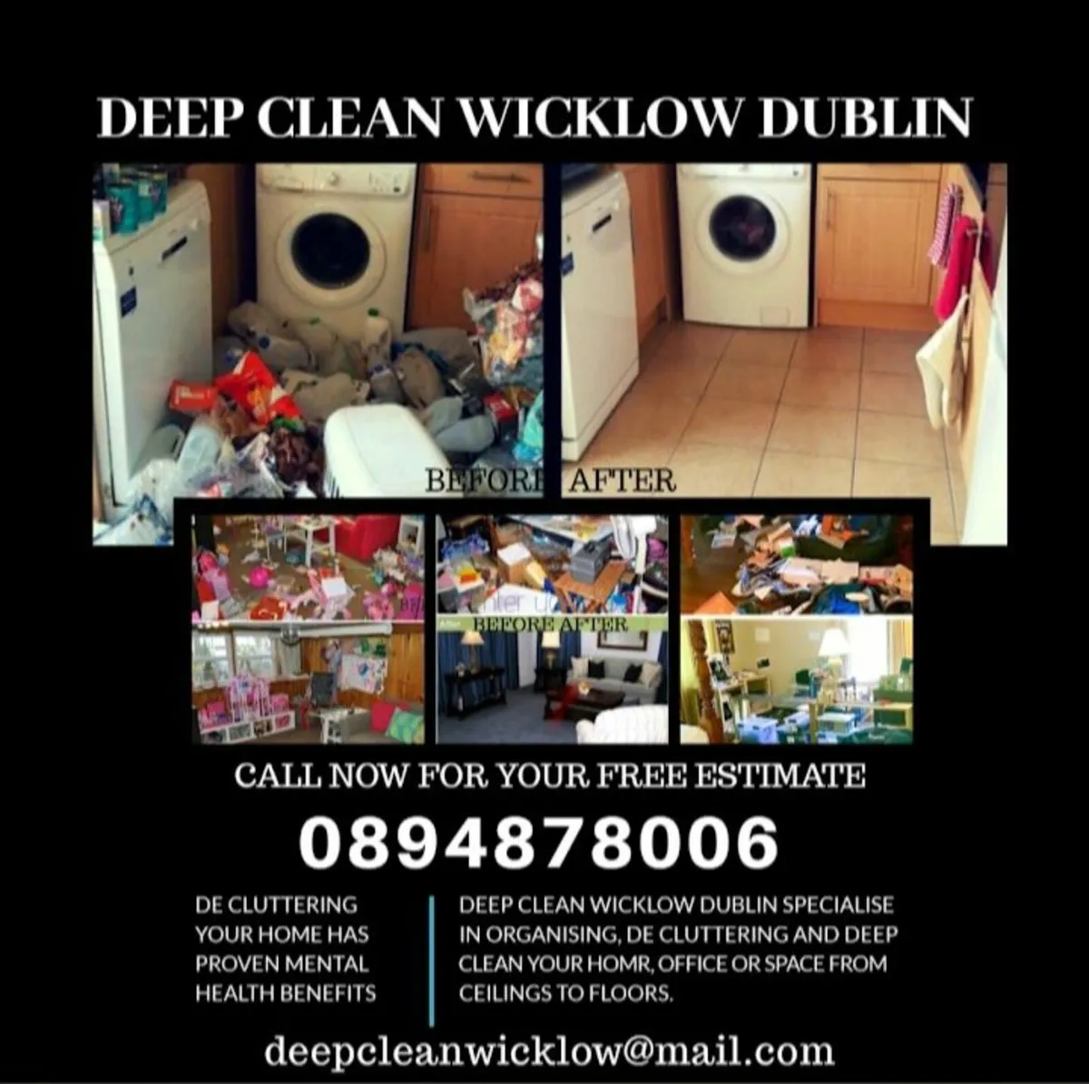 20% off DEEP CLEAN PACKAGES