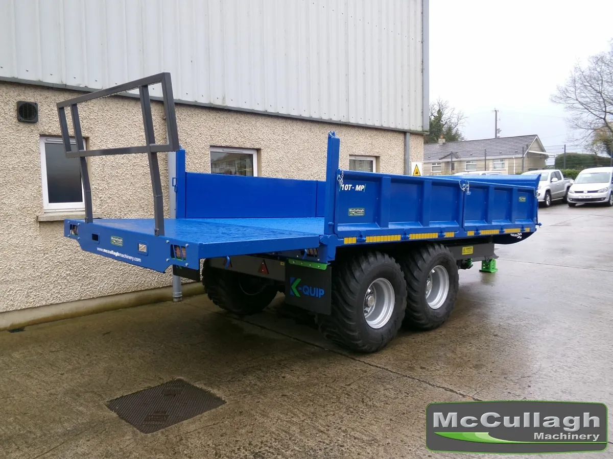 New K-Quip14ft x 7ft 6in Drop-side Tipping Trailer - Image 3