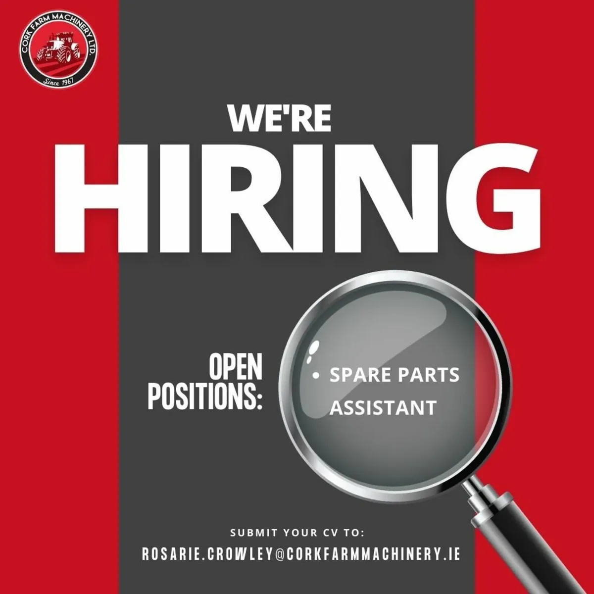 Spare Parts Assistant - Wanted